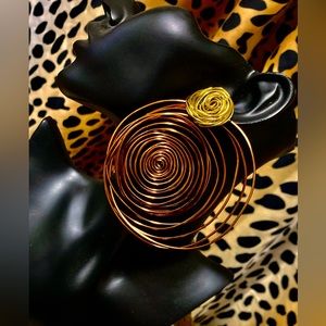 Bold C post earrings